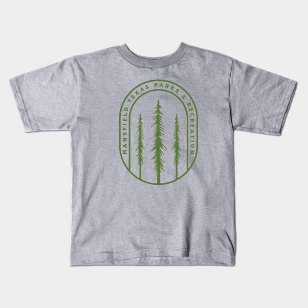 Mansfield Parks Tree Shirt Kids T-Shirt by Mansfield Parks & Rec